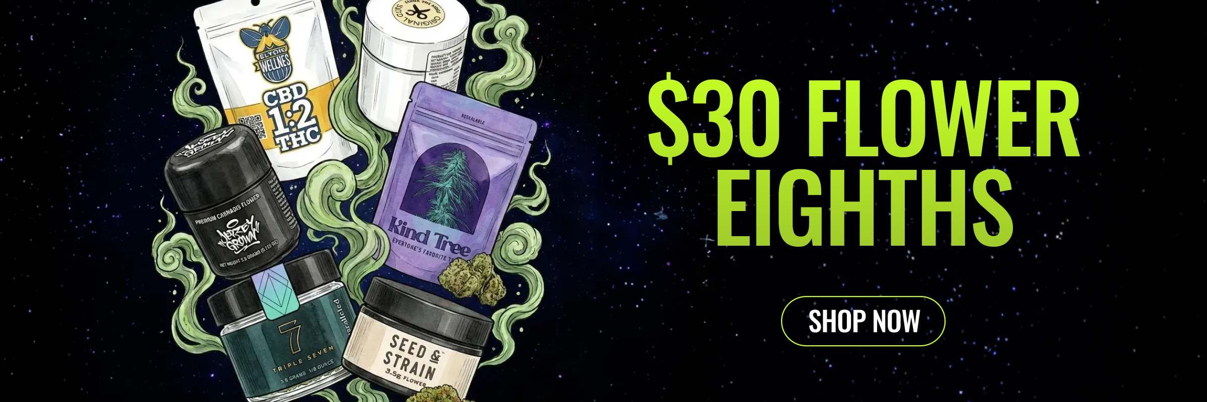 $30 1/8 Flower - Best Price for 1/8th in NJ