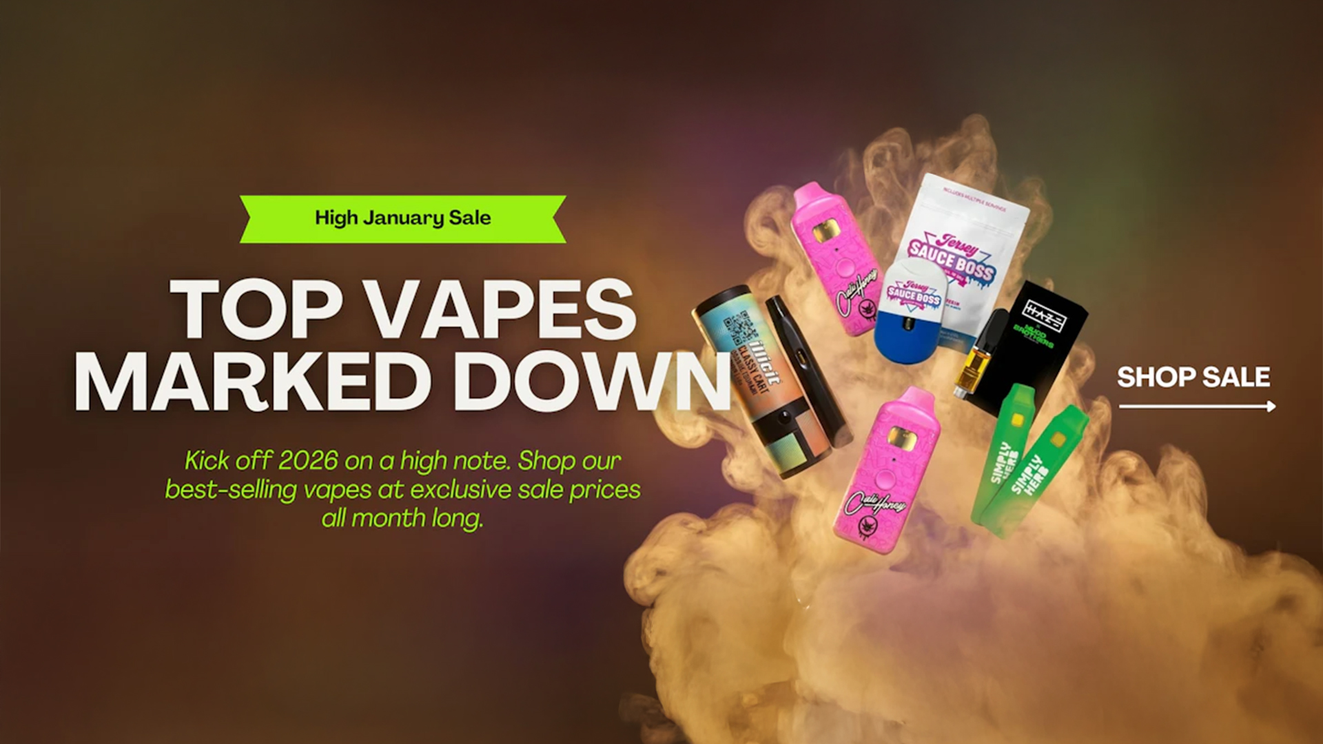 Vapes on Sale 20% Off - Carts and Disposables