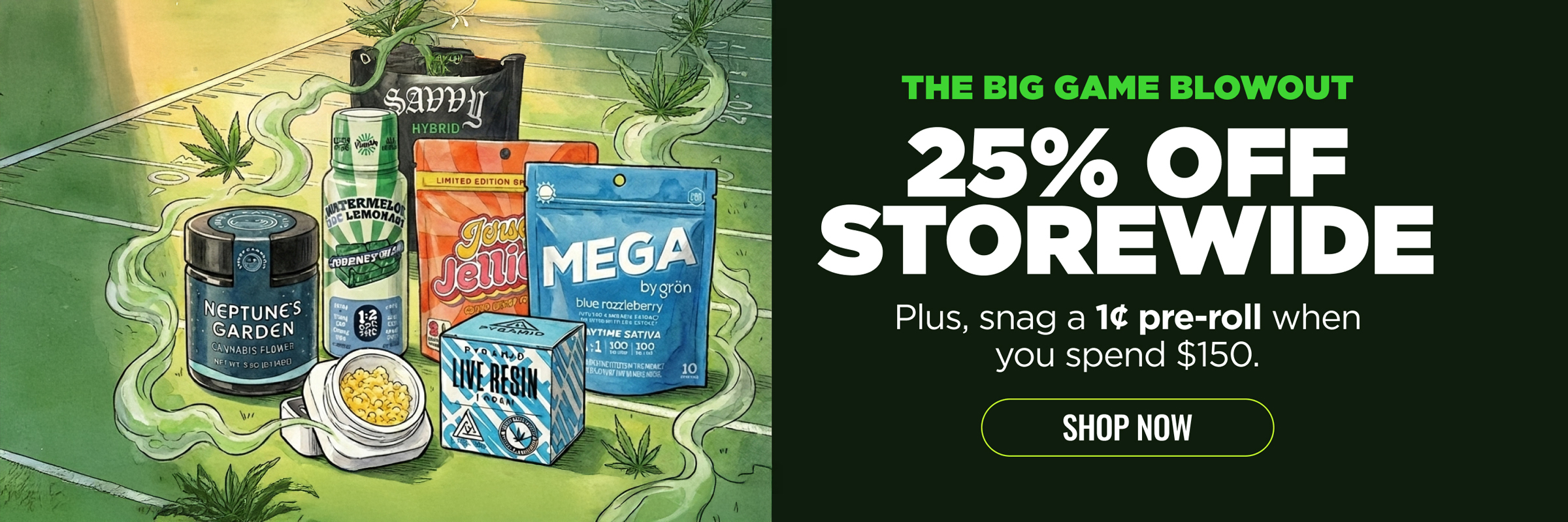 Super Bowl Promo - 25% Off Sitewide