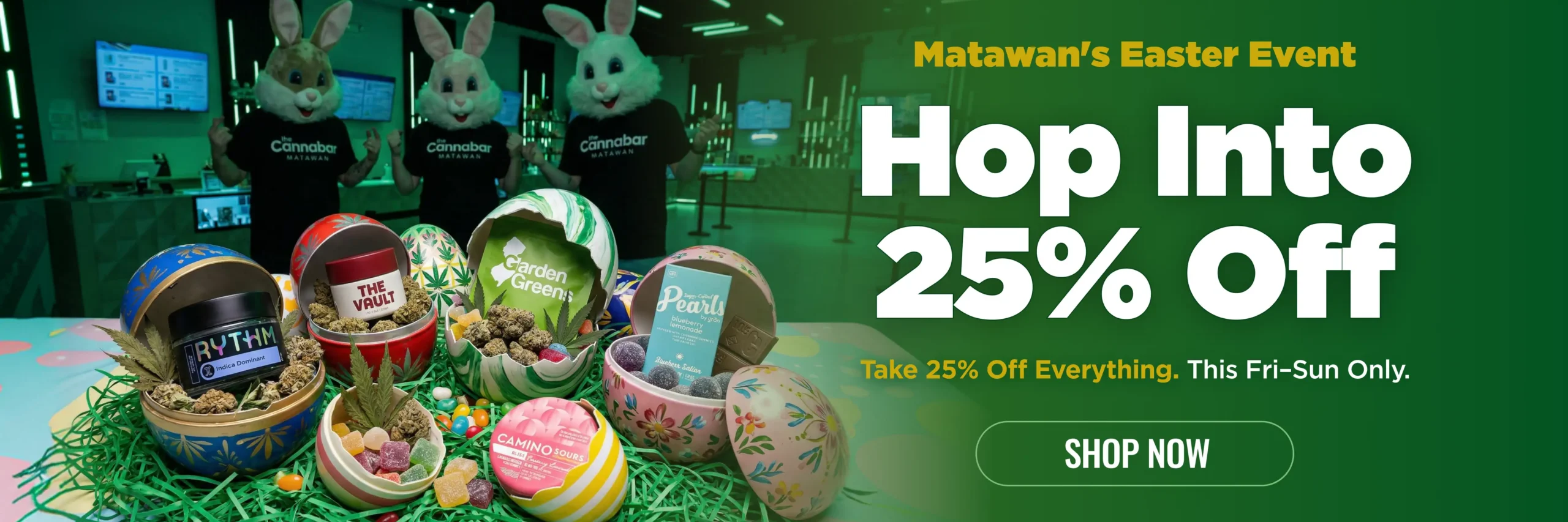 Easter product categories at The Canna Bar