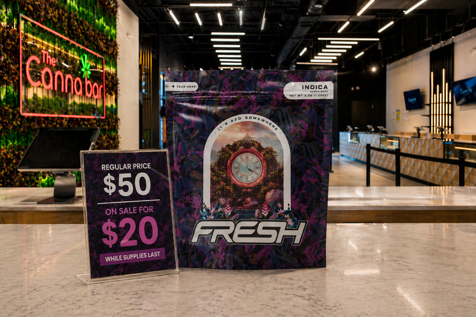 Top Shelf Eighths: $20