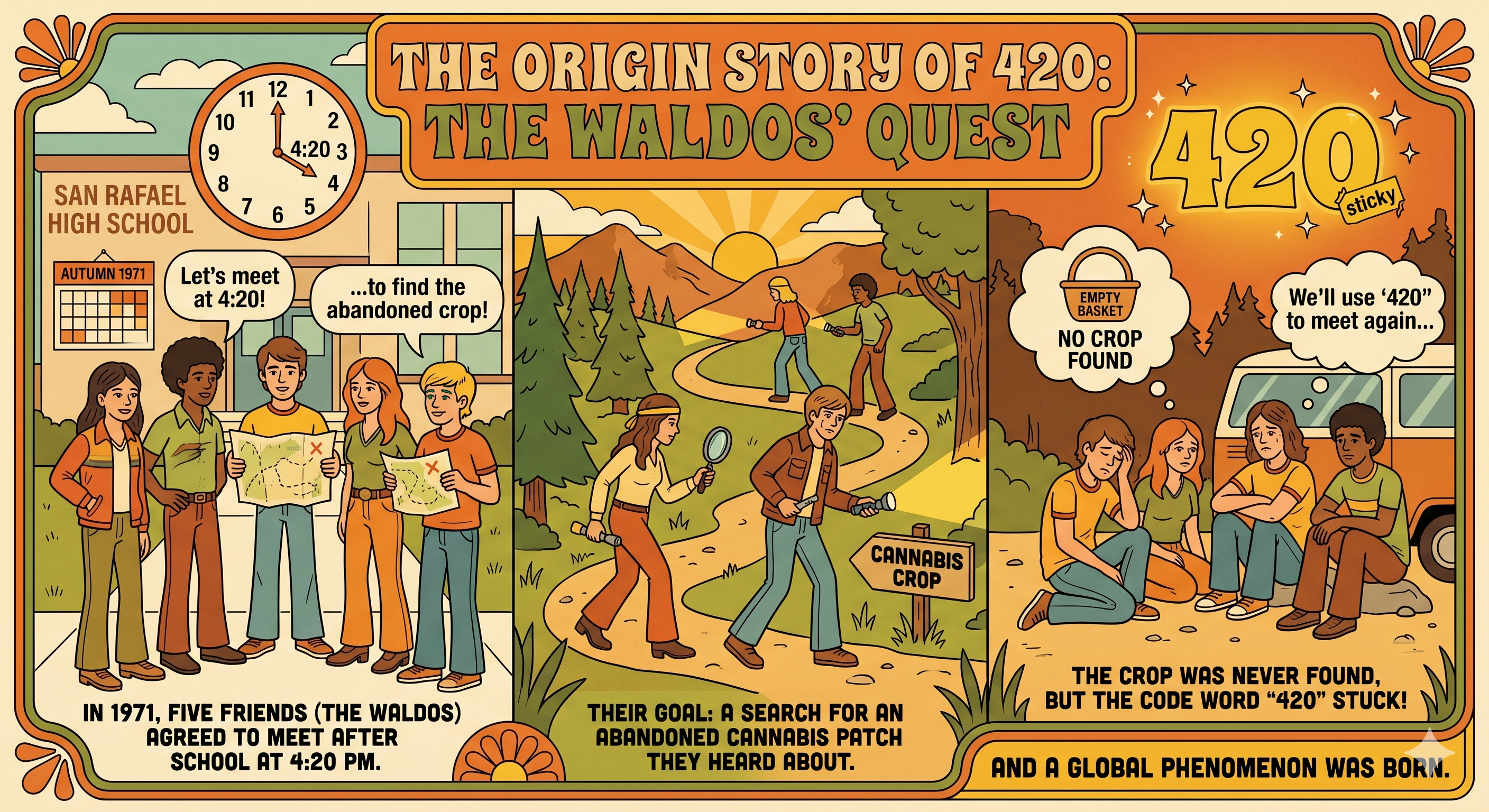 The Waldos — the five San Rafael teenagers who invented 420 in 1971