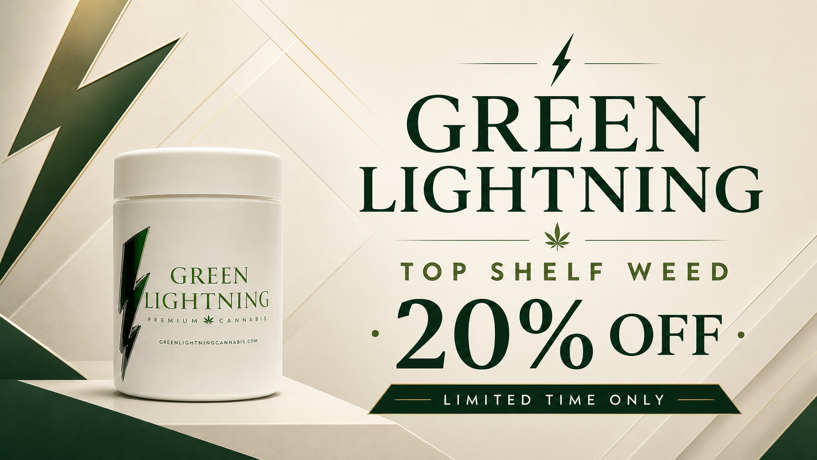 Green Lightning weed — 20% off at The Canna Bar dispensary in Matawan, NJ